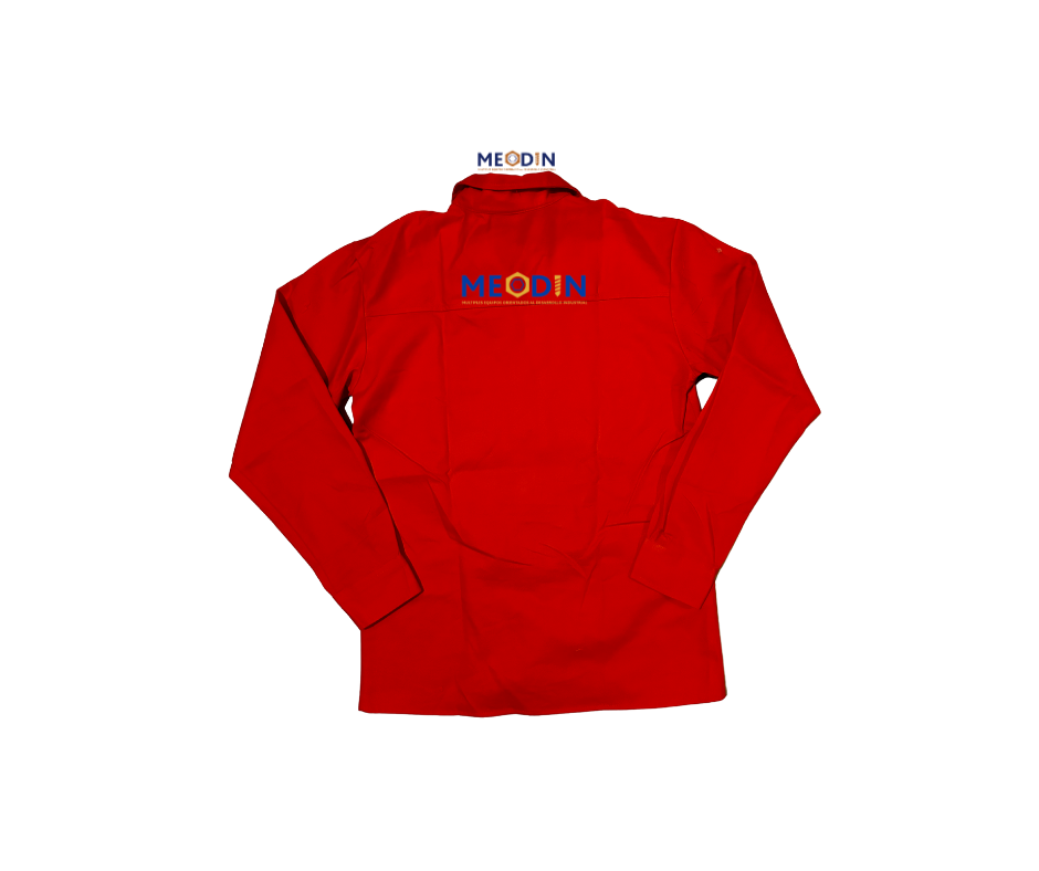 Camisola gabardina 100% algodón naranja sin reflejante