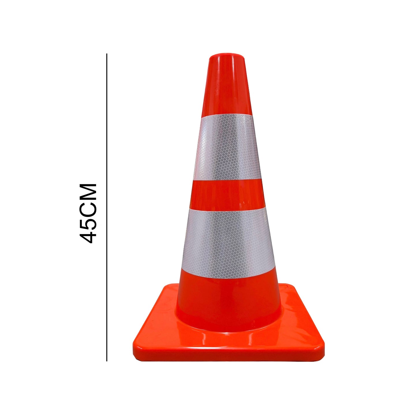 Cono naranja con reflejante vial
