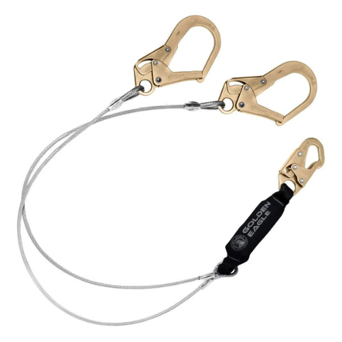 Linea de vida doble de acero c/ amortiguador de impacto Golden Eagle SAX-DG18